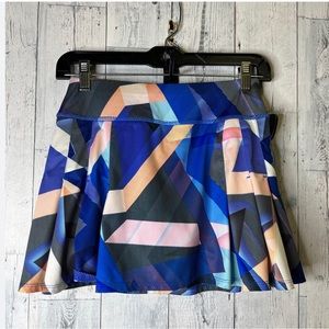 Athlete Geo print tennis skort